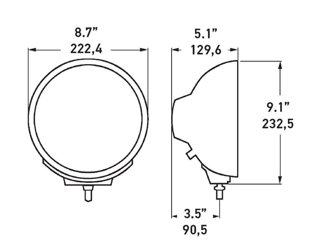 Product of Hella 007560361 Driving Beam Driving/ Fog Light 
