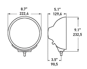 Product of Hella 007560361 Driving Beam Driving/ Fog Light 