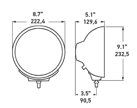 Product of Hella 007560361 Driving Beam Driving/ Fog Light 