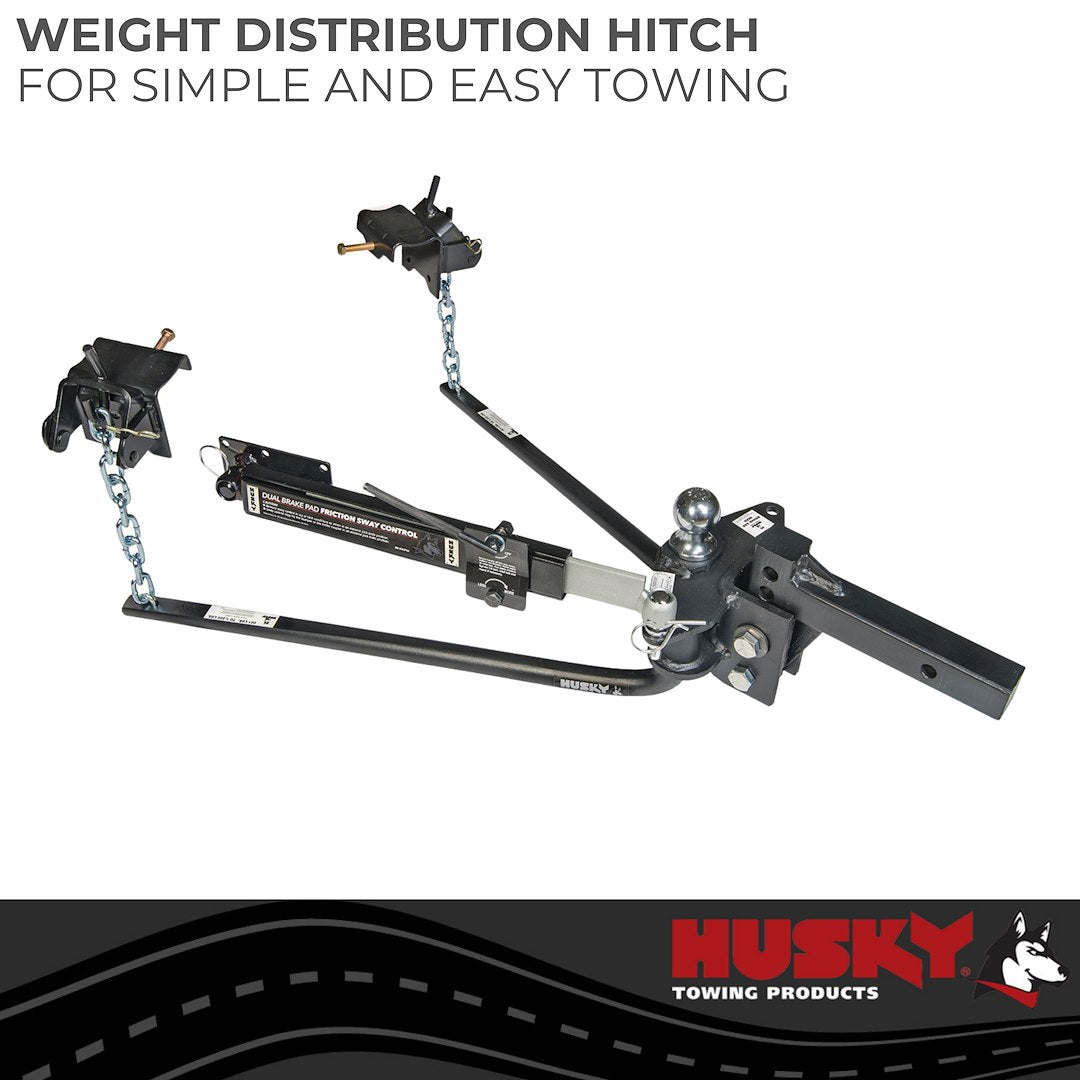 Product of Husky Towing 30849 12000 Pound Round Bar Weight Distribution Hitch 