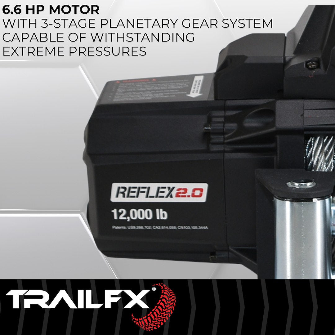 Product of TrailFX WR212B 12000 Pound Vehicle Recovery Winch 