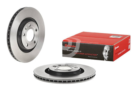 Product of Brembo 09A81411C02 Vented 1 Piece Brake Rotor 
