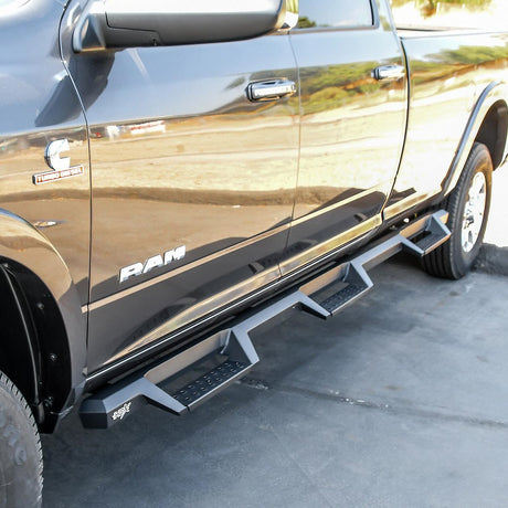 Product of Westin Automotive 56-534345 Black Powder Coated Square Nerf Bar - Truck Wheel To Wheel 