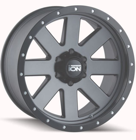 Product of ION Wheels 17x8.5 Gun Metal With Black Bead Lock Ring Wheel - 5x5.00 Bolt Pattern 