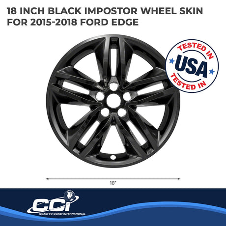 Product of Coast To Coast IWCIMP385BLK Silver Set Of 4 