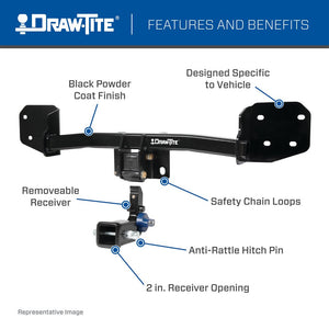 Product of Draw-Tite 76907 Class III Trailer Hitch Rear w/ 2 Inch Receiver 