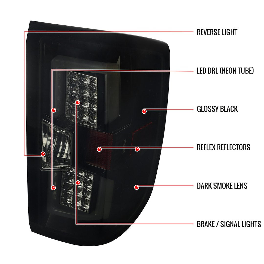 Product of Spec-D Tuning LT-SIV14BBLED-TM Tail Light Assembly 