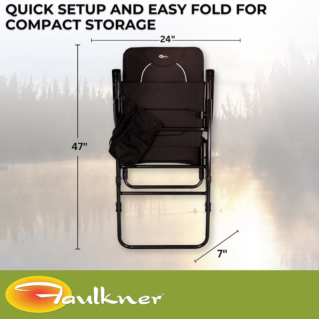 Faulkner 49597h Camping Chair||flk_49597h_Dakota Rocking Chair_Black_B2c_5.Jpg||89||flk49597h||1609008