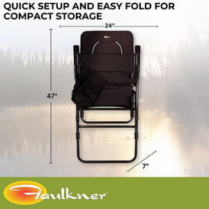 Faulkner 49597h Camping Chair||flk_49597h_Dakota Rocking Chair_Black_B2c_5.Jpg||89||flk49597h||1609008