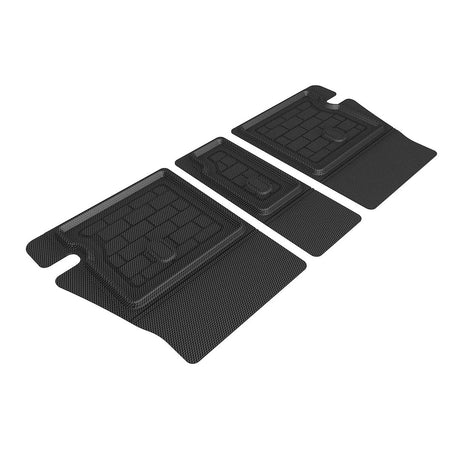 Product of 3D Mats Q1MB1781309 Black Thermoplastic Rubber Of Carbon Fiber Texture Back Of 2nd Row Seat Cargo Area Liner 