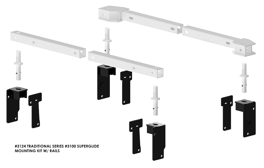 Product of PullRite 3124 Bolt-On Fifth Wheel Trailer Hitch Mount Kit 