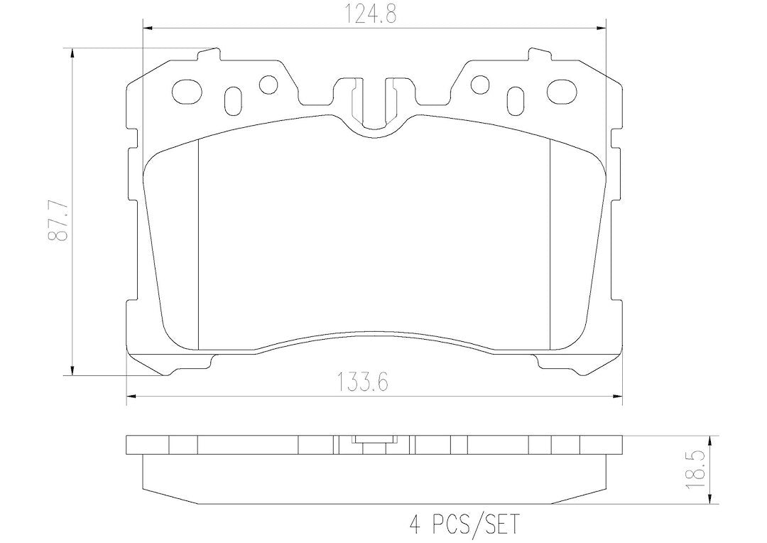 Product of Brembo P83075N Brake Pad - Set Of 4 