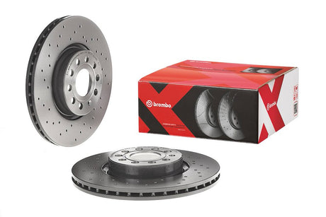 Product of Brembo 0997721XC02 Xtra Vented Cross Drilled 1 Piece Brake Rotor 
