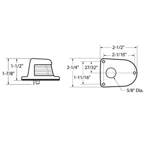 Product of Attwood Marine 66319r7 Navigation Light