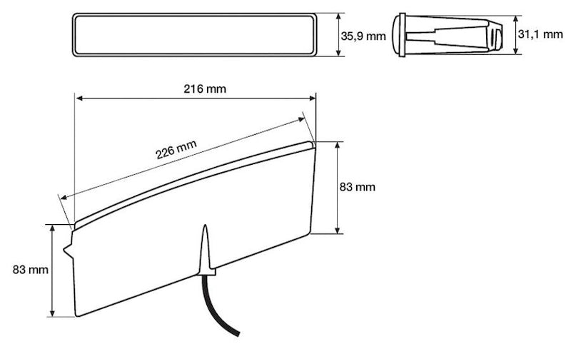Product of Hella 010043801 Daytime Running Light - Led