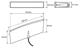 Product of Hella 010043801 Daytime Running Light - Led