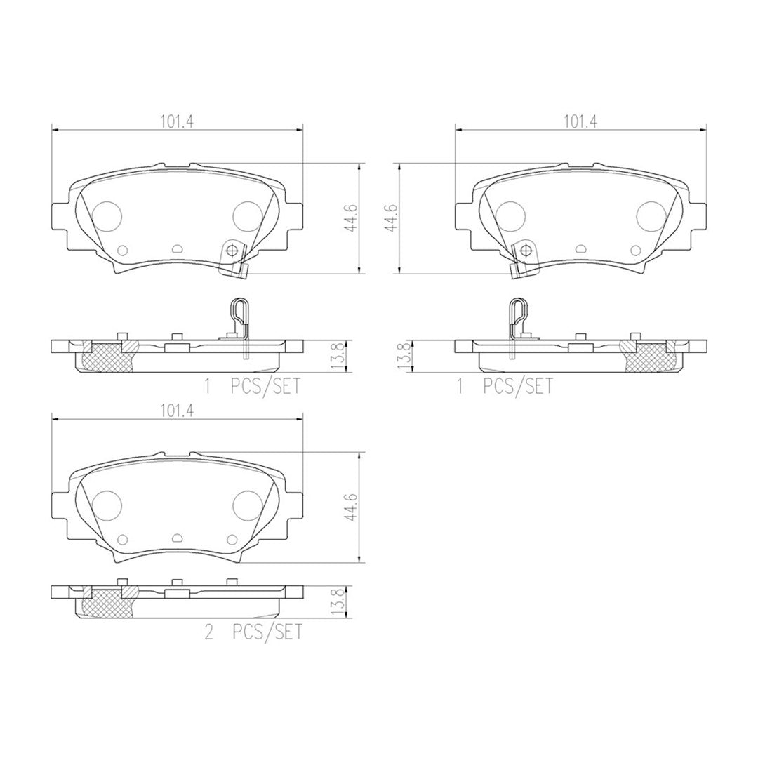 Brembo P49049n Brake Pad||p49049n_Drw.Jpg||91||brmp49049n||1753281