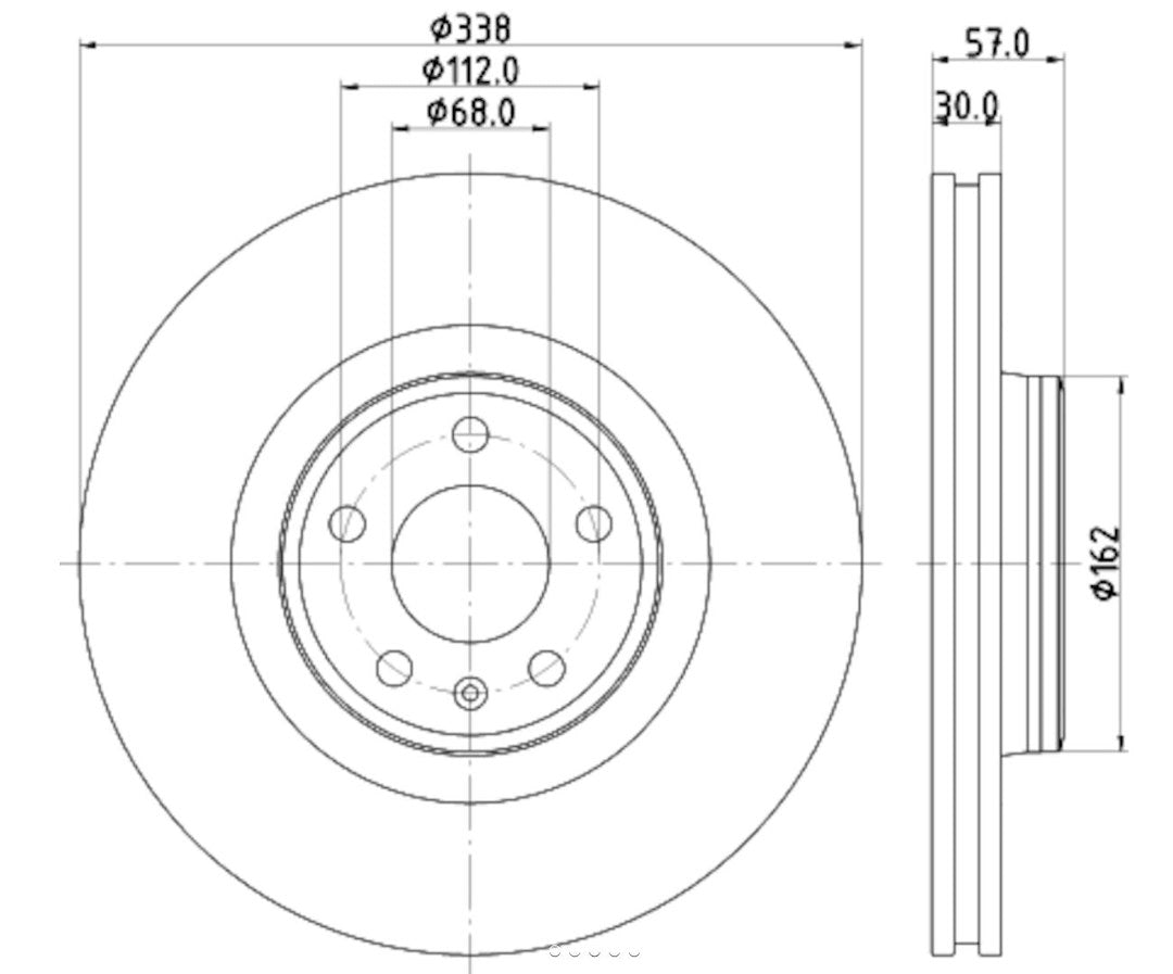 Product of Hella 355125171 Pagid  Brake Rotor 