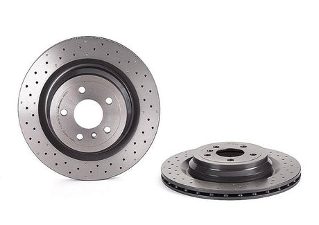 Product of Brembo 09A95921C02 Vented Cross Drilled 1 Piece Brake Rotor 