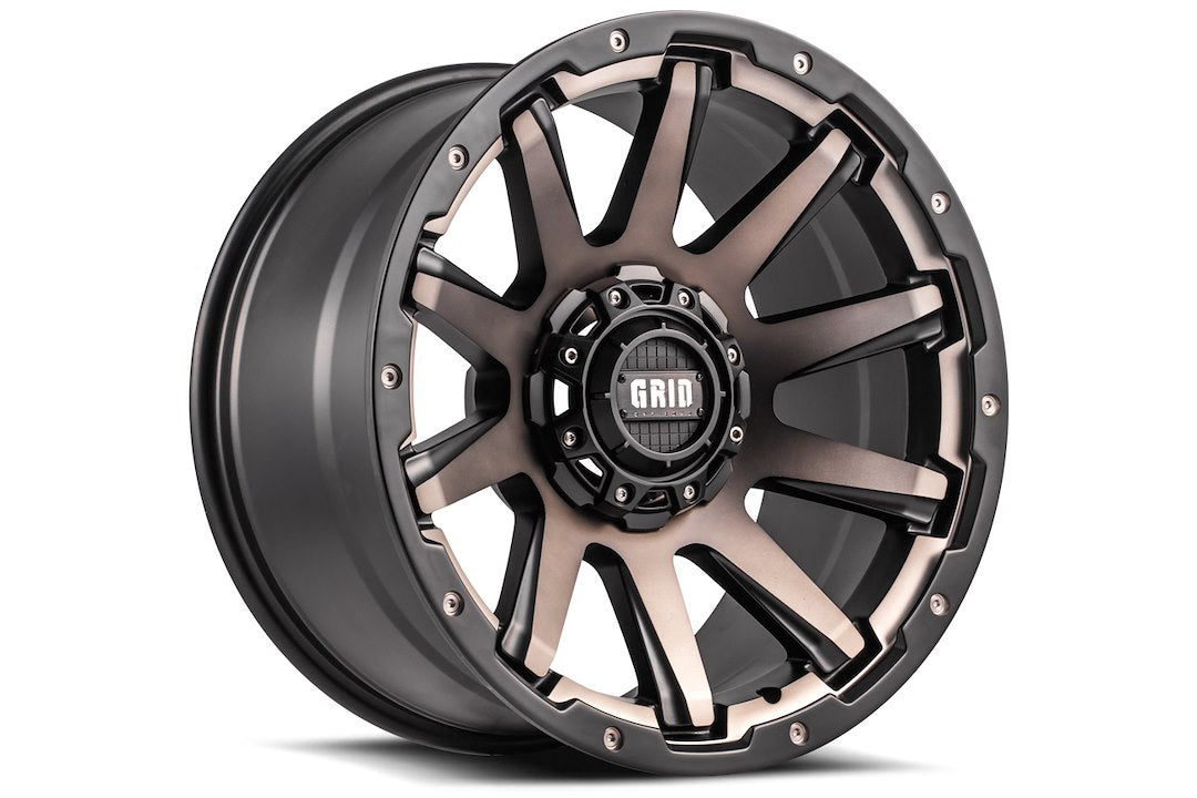 Product of Grid Wheels 20x10 Black With Metallic Dust Face Wheel - Not Applicable Bolt Pattern 
