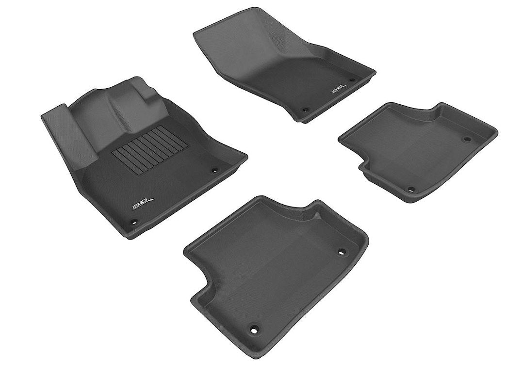 Product of 3D Mats KAGU L1AD03301509 Black Thermoplastic Rubber Of Carbon Fiber Texture Floor Liner 