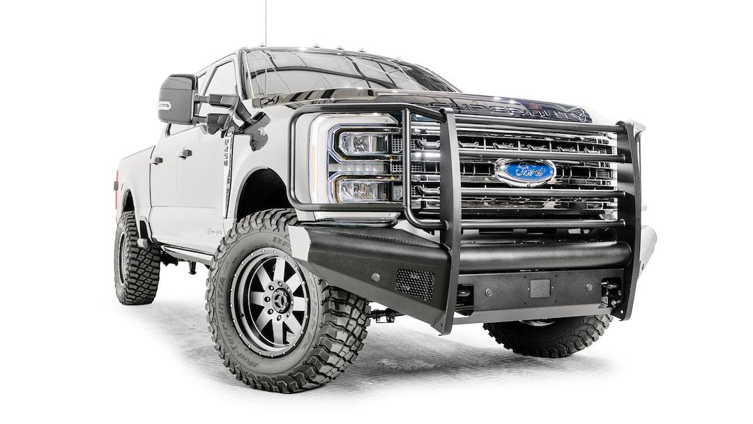 Product of Fab Fours FS23-Q5960-1 Black Steel Elite Steel Matte Powder Coated Bumper 
