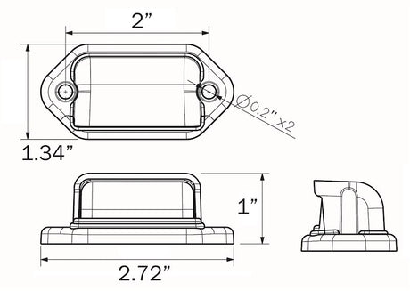 Product of Optronics Lpl31cbp License Plate Light