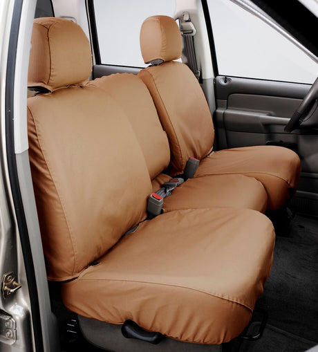 Product of Covercraft SS8429PCTN SeatSaver® Tan Polycotton Seat Cover 