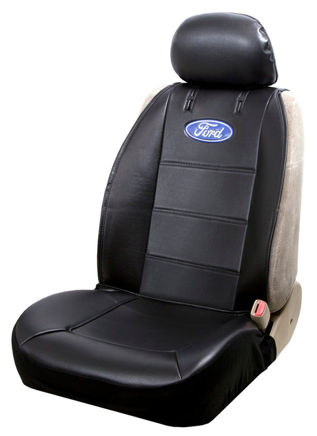 Product of Plasticolor 008584R01 Black With Blue/ White Logo Vinyl Seat Cover 