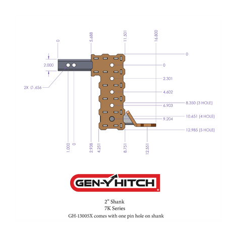 Product of Gen-Y Hitch GH-13054X Receiver Trailer Hitch Ball Mount 