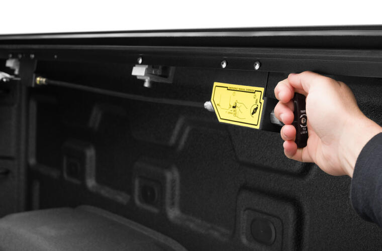 Product of Roll-N-Lock E-Series Hard Power Retractable RC263E Tonneau Cover 