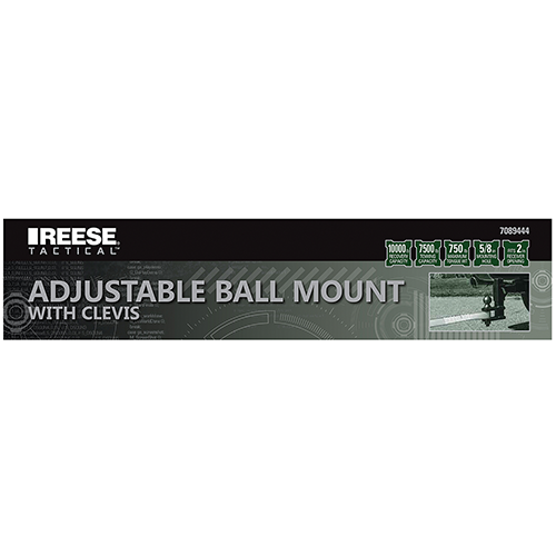 Product of Reese 7089444 Receiver Trailer Hitch Ball Mount 