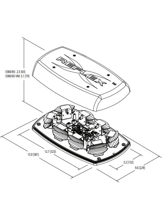 Ecco Electronic 5585a-Vm Warning Light||5585a-Vm_1.Jpg||86||e515585avm||1512255