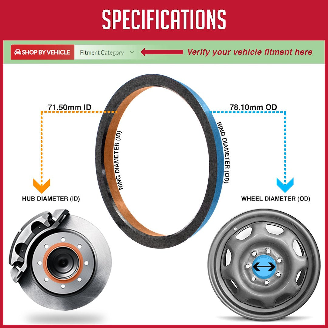 Coyote Wheel Accessories 78-7150 Wheel Hub Centric Ring||78-7150_Coy.Jpg||86||rev787150||1320688