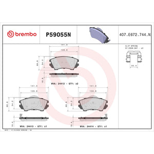 Brembo P59055n Brake Pad||p59055n_Drw.Jpg||89||brmp59055n||1753865