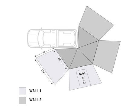Product of Overland Vehicle Systems 18299909 Awning Extension Panel