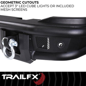 Product of TrailFX BR004T TrailFX Bronco Products Steel Matte Powder Coated Bumper 