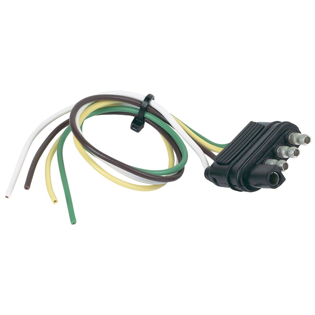 Product of Husky Towing 13192 Trailer End 4 Flat Trailer Wiring Connector 