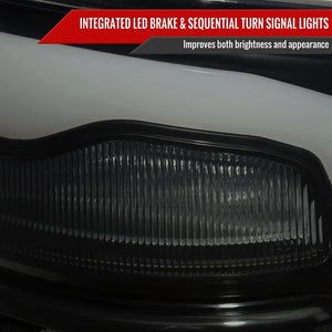 Product of Spec-D Tuning LT-RAM13BBLED-SQ-RS Tail Light Assembly 