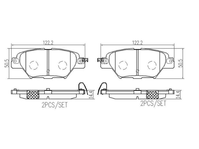 Product of Brembo P49062N Brake Pad - Set Of 4 