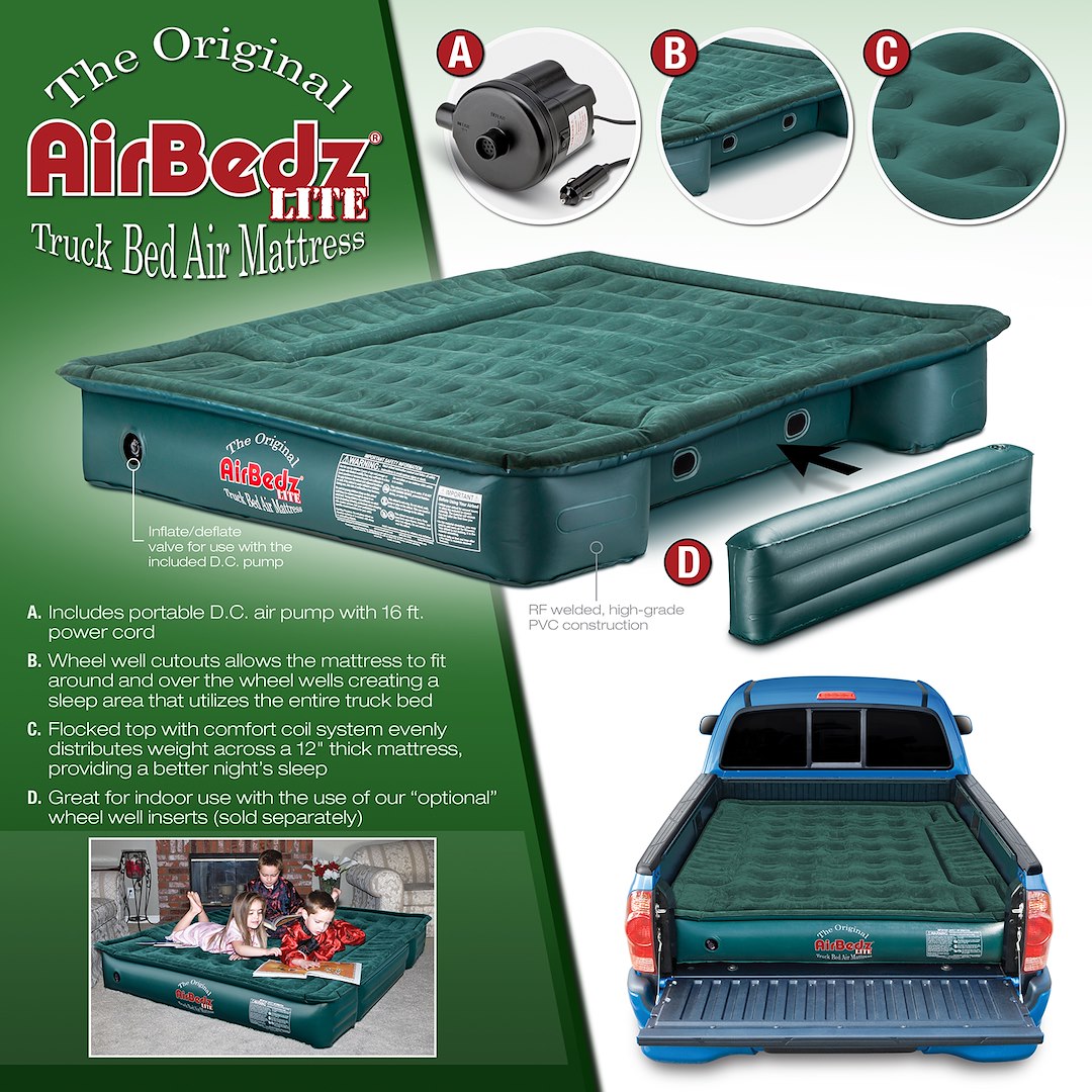 Airbedz By Pittman Outdoors Ppi-Pv202c Truck Bed Air Mattress||airbedz 200 Series Specs And Callouts_1500x1500.Jpg||89||abzppipv202c||1526927