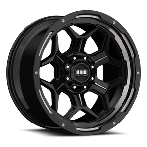 Product of Grid Wheels 20x9 Black With Natural Lip Wheel - Not Applicable Bolt Pattern 