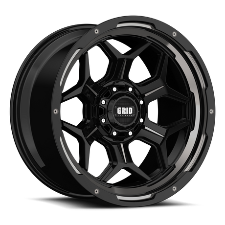 Product of Grid Wheels 20x9 Black With Natural Lip Wheel - Not Applicable Bolt Pattern 