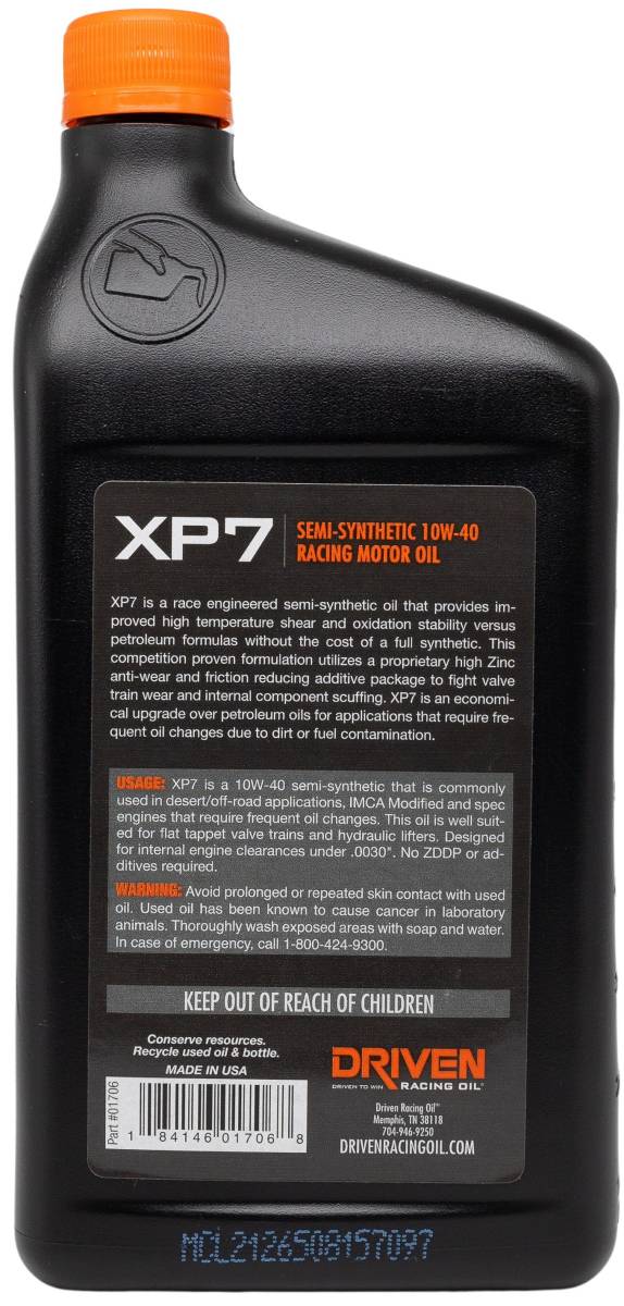 Product of Driven Racing Oil/ Joe Gibbs 01706 Oil