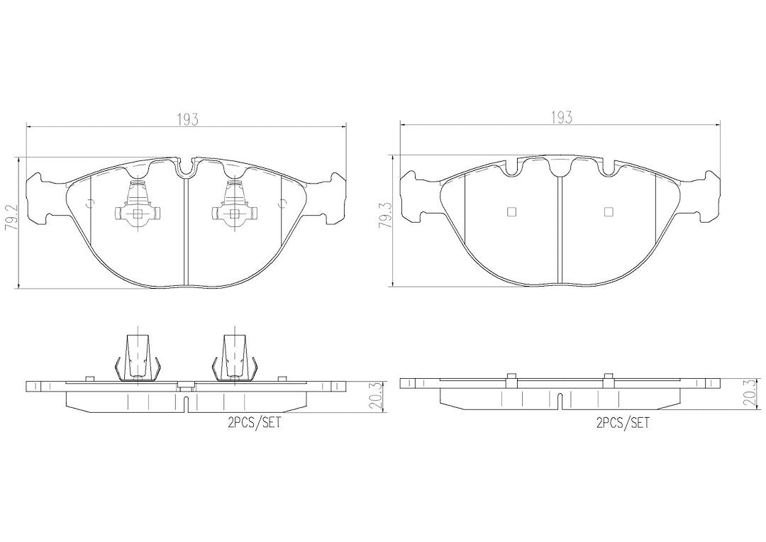 Product of Brembo P06028N Brake Pad - Set Of 4 