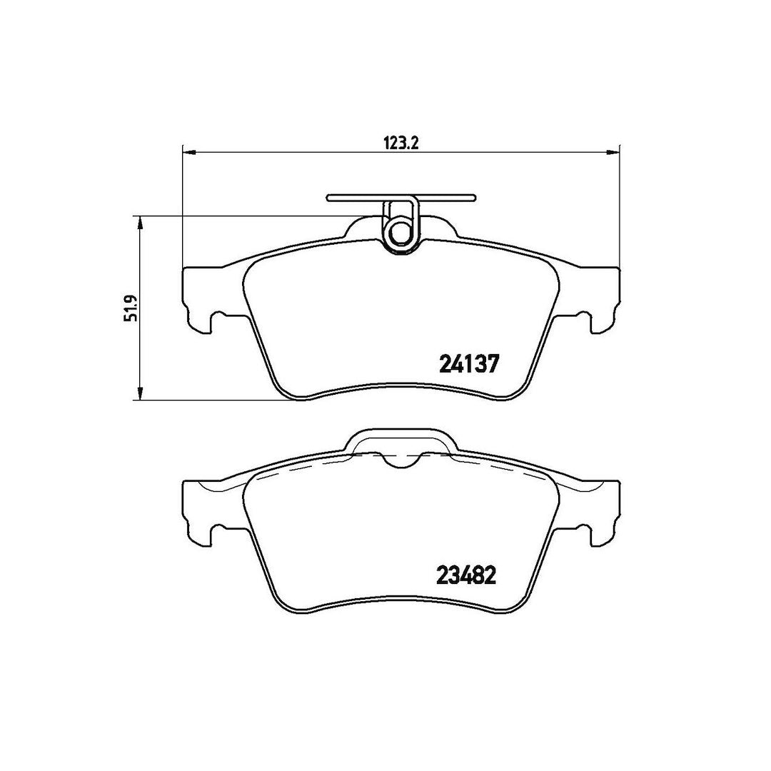 Product of Brembo P59042 Brake Pad - Set Of 4 