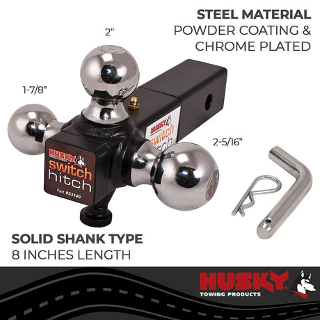 Product of Husky Towing 33140 2 Inch Receiver Trailer Hitch Ball Mount 