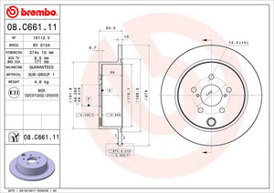 Brembo 08c66111c02 Brake Rotor||08.C661.11_2.Jpg||87||brm08c66111||1269060