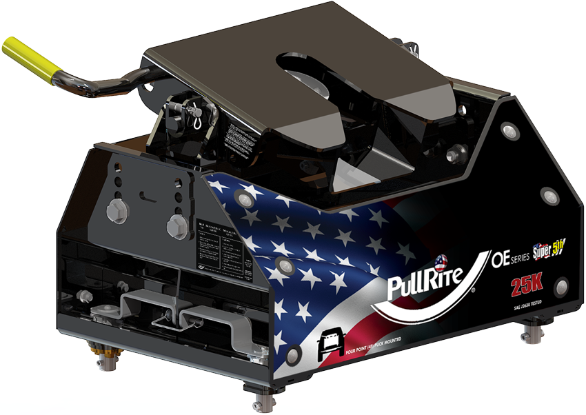 Product of PullRite 1800 Fixed 25000 Pound 4-Way Fifth Wheel Trailer Hitch 