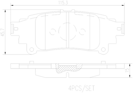 Brembo P83153n Brake Pad||p83153n_1.Png||86||brmp83153n||2104690